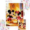 Mickey Mouse and Minnie Mouse Diamond Painting Full Diamond Art Craft Ornaments Handmade Living Room Decoration Background