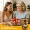 Hummingbird Solar Lanterns Outdoor Waterproof: Mothers Day Gifts for Women Mom Grandma - Decorative Hanging Metal Lanterns for Patio Yard Pathway