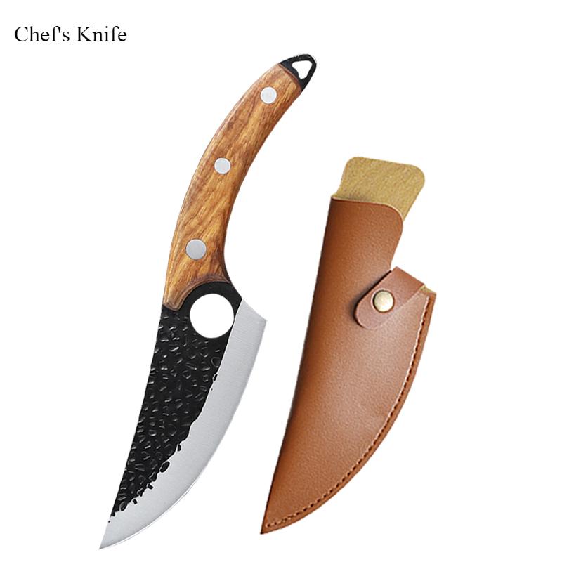 Hand Forged Butcher Cleaver Knife High Quality Chef's Knife Set Multi-purpose Knife Stainless Steel Household Kitchen Fish Knife