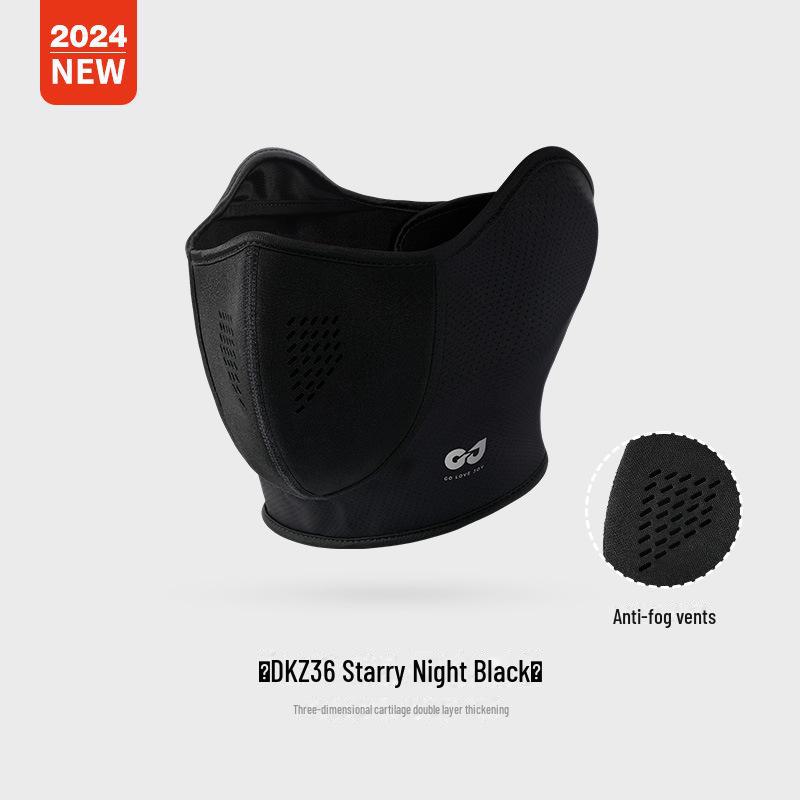 Windproof Warm Cycling Mask for Autumn/Winter - Velvet-Lined for Outdoor Sports