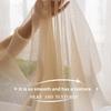 Golden Sheer Semi-Transparent Trendy Balloon Curtain Light Luxury Gold Window Screen for Living Room Dreamy Pleated Curtain