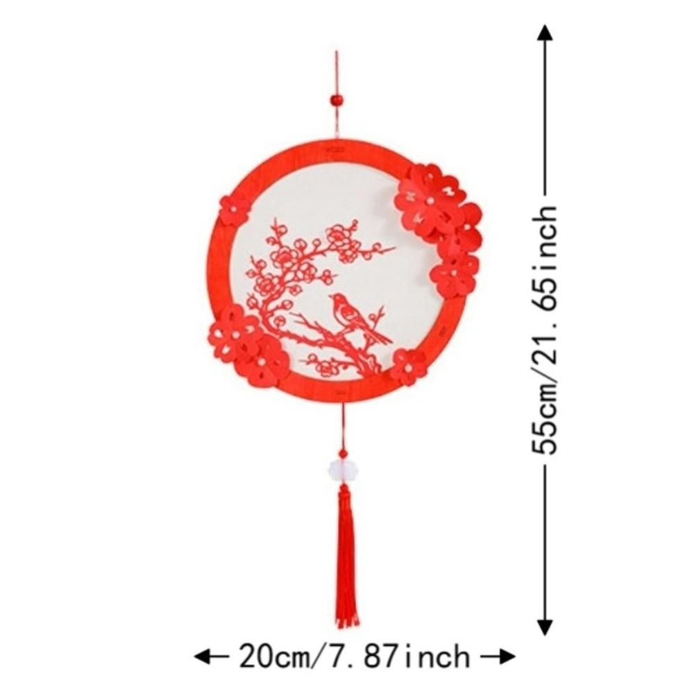 LED Light DIY Lantern Material Kit Blessings Glowing Lantern Festival Lantern Luminous Handmade Chinese New Year Lamp Lantern