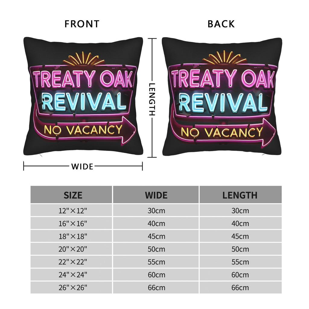 Pillow Cover Country Music Band Treaty Oak Revival Novelty Pillow Case For Office Car Home Decor Pillowcases