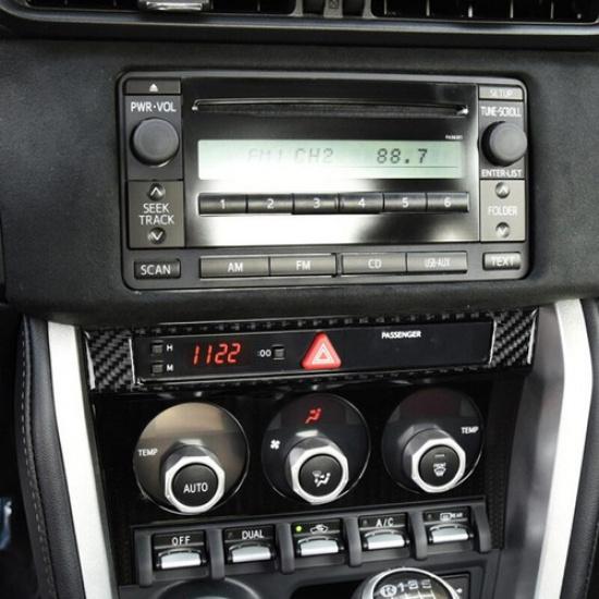 Carbon Fiber Emergency Light Button Cover For Toyota 86 Subaru BRZ 2017-