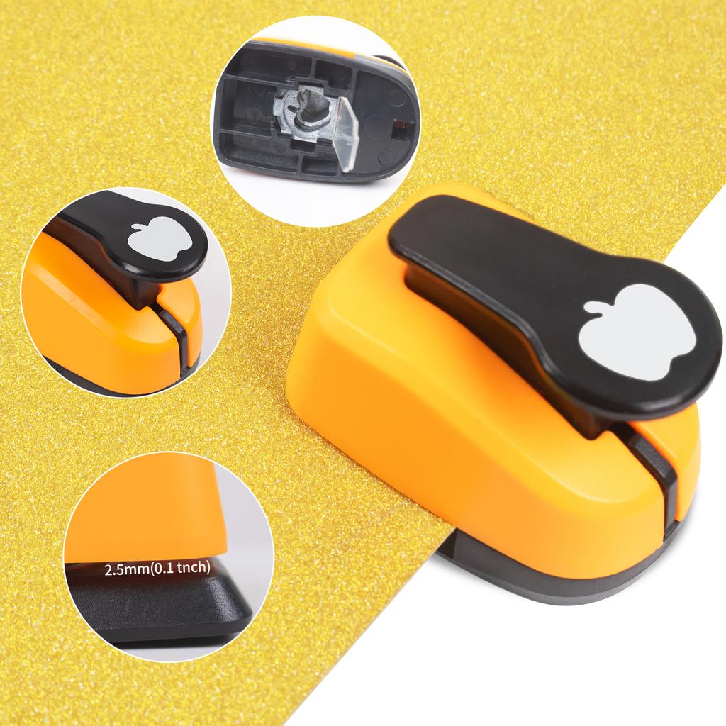 6 Paper cutter single Hole craft puncher 16mm kids Set Kit Leaf Flower Heart butterfly shapes paper crafts cardmaking scrapbook