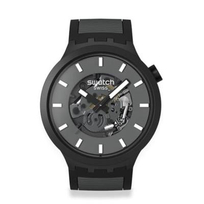 Swatch PAST THE HORIZON SB05B113 Käekell, Must