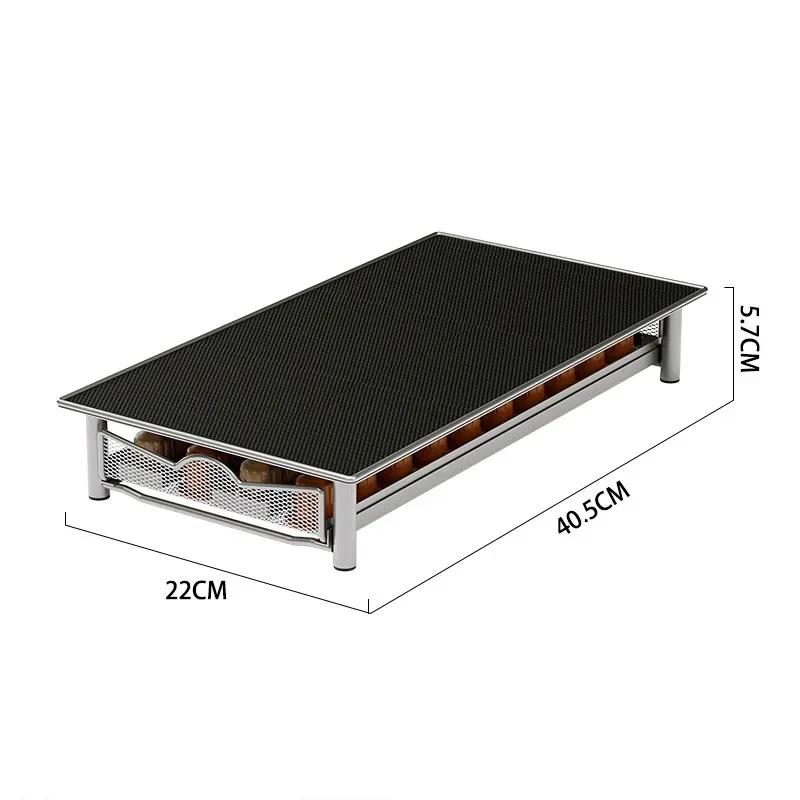 Practical Coffee Capsules Drawer Coffee Pod Holder 40pcs Capsules Organizer Storage Drawer Shelves Home Coffeeware Accessories