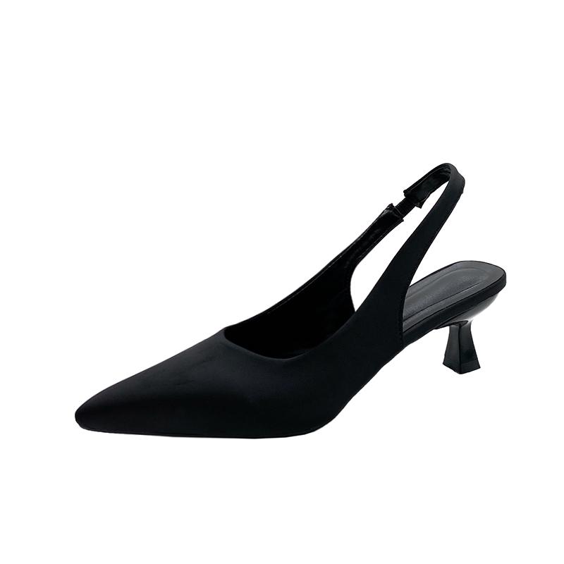 Sandales à Talons Mode Femme Bout Pointu Escarpins Sexy Mode Été Designer Slingback Sandalias De Mujer