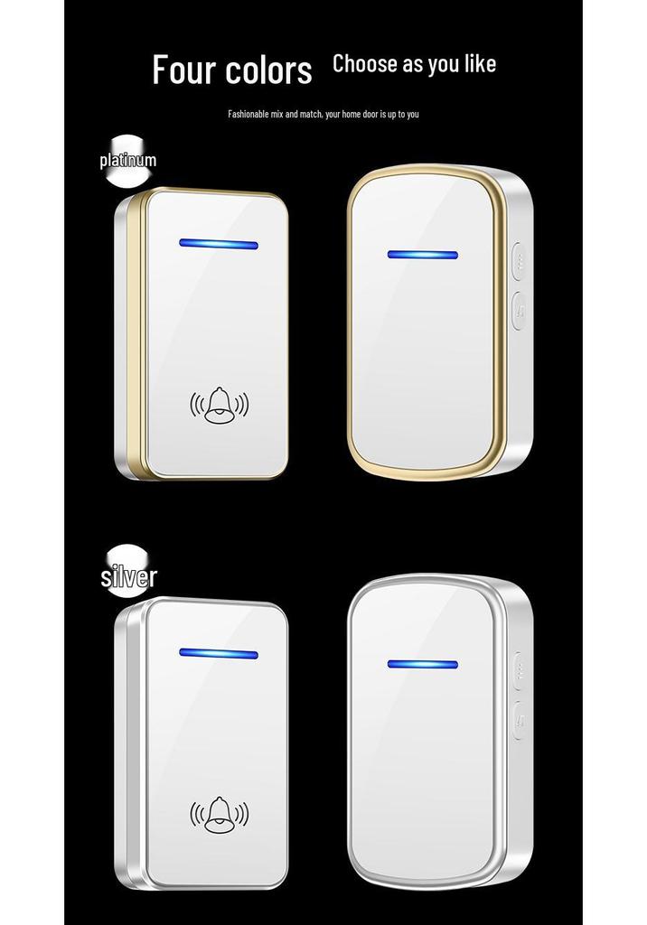 International Wireless Multi-Plug Doorbell: EU/US/UK/AU-Ready with 433 MHz Range