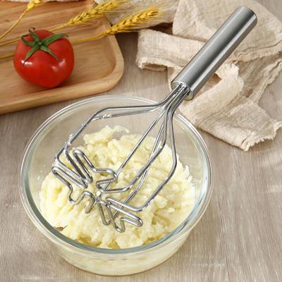 Stainless Steel Potato Masher Long Handle Food Grade Multifunctional Manual Carrot Avocado Vegetable Food Mashing Tool Kitchen Gadgets