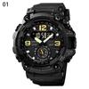 Cool Outdoor Shockproof Plastic Men's Watch Large Dial Sports Pin Buckle Digital Display Synchronous Machine Electronic Watch