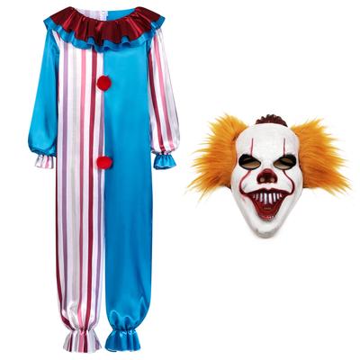Horror-Clown Pennywise Overall Kostüm Erwachsene Böser Clown Party Cosplay Outfit für Männer Frauen Halloween