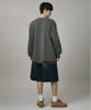 Beodeonteu Campus Pigment Blockcore Long Sleeve T-Shirt [Charcoal]
