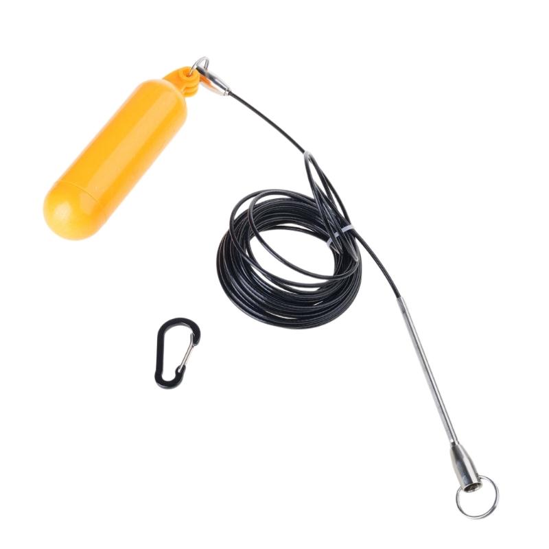 Fish Needle Hook Stringer Replacement Spearfishing Fish Stringer with Stainless Cable and Float Ball Easy to Use