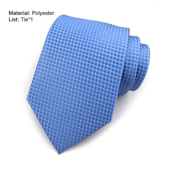 Cravatta da Uomo Raffinata Accessorio Versatile Cravatta a Quadri Elegante da Business per Banchetto