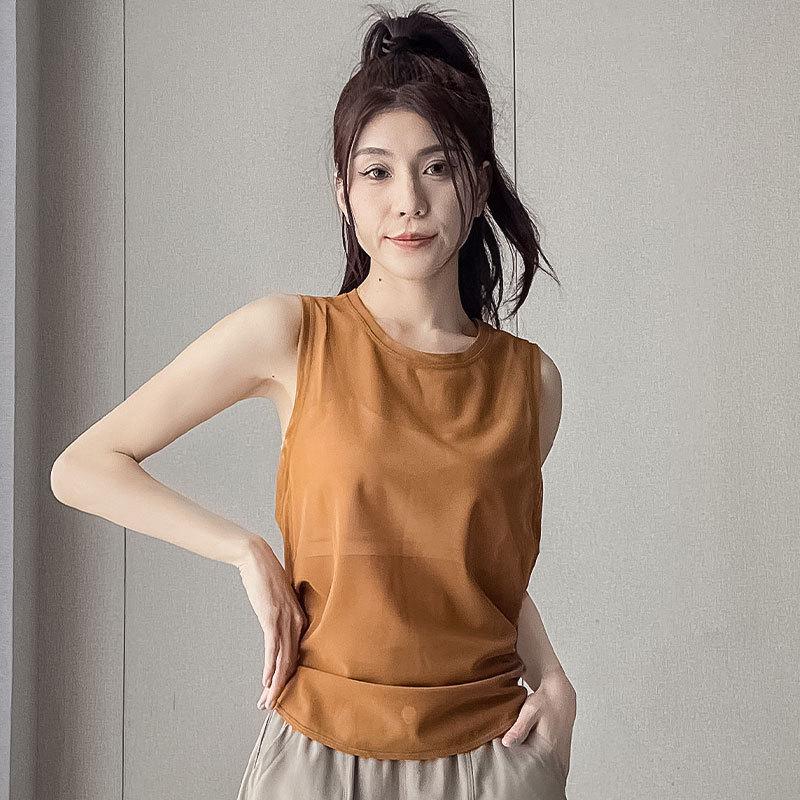 Damski zestaw do biegania i jogi 2025 szybkoschnący: Letnia kamizelka pulowerowa ze spodenkami