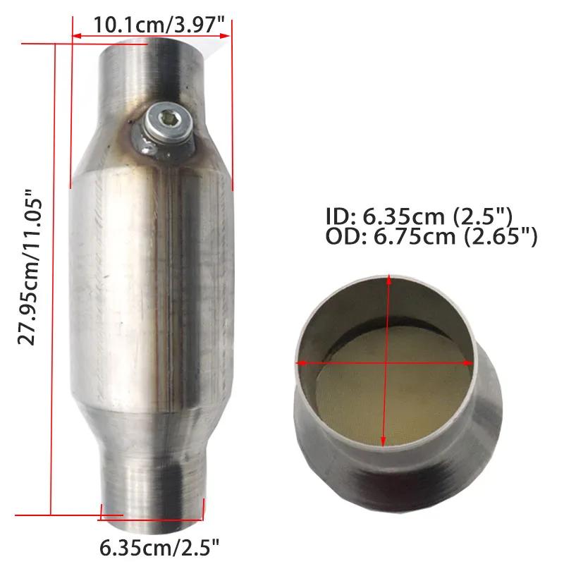 2'' 2.25'' 2.5'' 3" Convertor catalitic universal Senzor de oxigen 400 de celule Toba debit mare Convertor de catalizator Motor rotund de 2,4 L