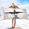 Airplane Pattern Series Seaside Vacation Beach Towel Swimming Bath Towel Sports Towel