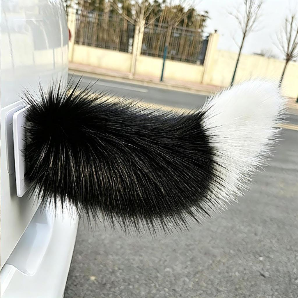 Moving Tail Cute Remote Control Rechargeable Decor Car Exterior Ornaments for RV Travel Rear Trucks Motorcycle Home Vehicles