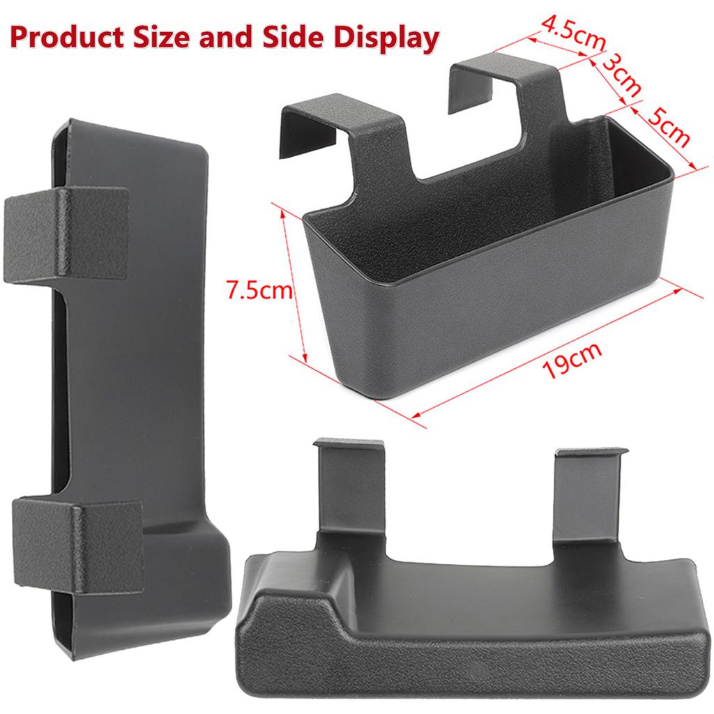 Front Center Console Hanging Armrest Storage Box Organizer Container Tray for Jeep Wrangler JK 2011-2017 Interior