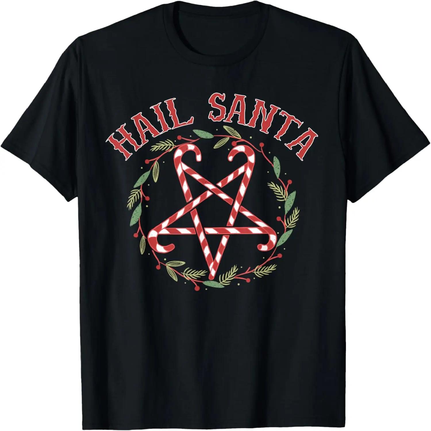 Hail Santa Christmas Krampus Clothing T-Shirt S