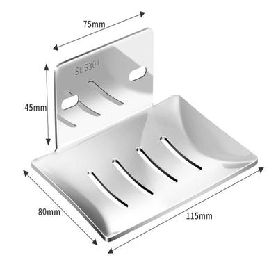 1Pc 2025 New Stainless Steel Soap Box Bathroom Soap Storage Rack Wall Mounted Soap Holder