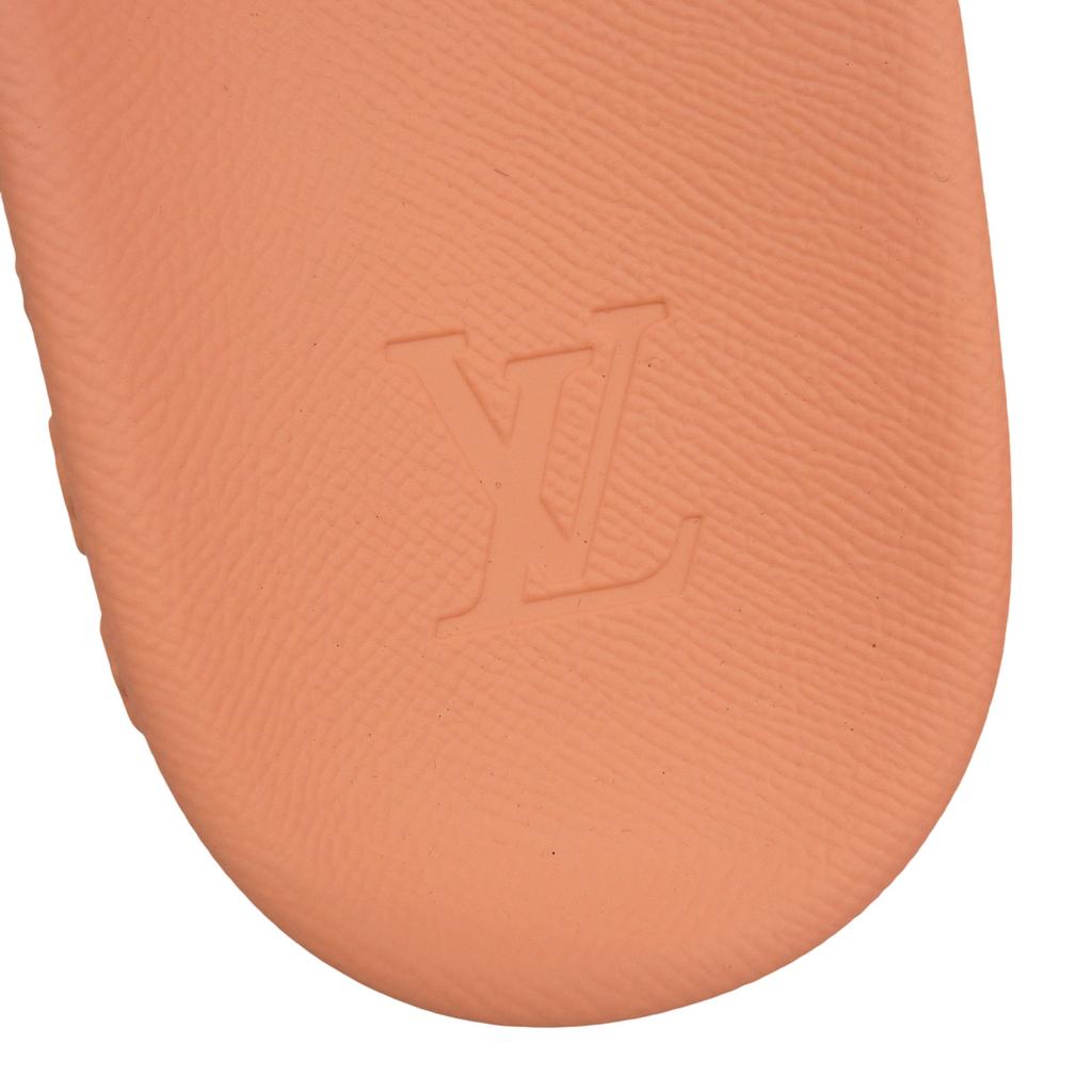 Excellent LOUIS VUITTON Sandals Waterfront Line Mules salmon pink rubber mens 8 Used