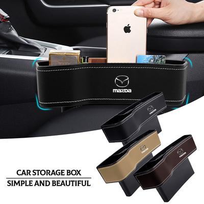 2Pcs Car Seat Organizer Seat Crevice Storage Box Multifunction Goods For 3 6 CX5 2 CX3 CX9 MX5 RX8 Axela Demio MS CX5 2 Axela Demio Atenza GJI