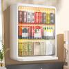 Wall Mounted Tea Box 3 Tier Multifunctional Transparent Saves Space Coffee Bag Organizer for Office