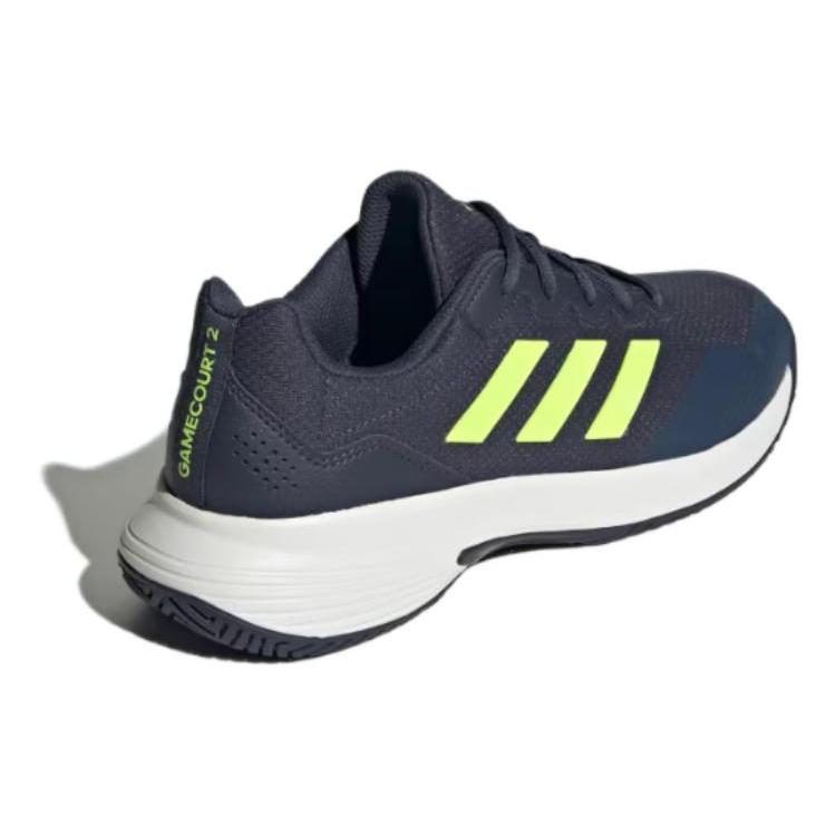 New Adidas GameCourt 2.0 Shadow Navy Lucid Lemon IE0854