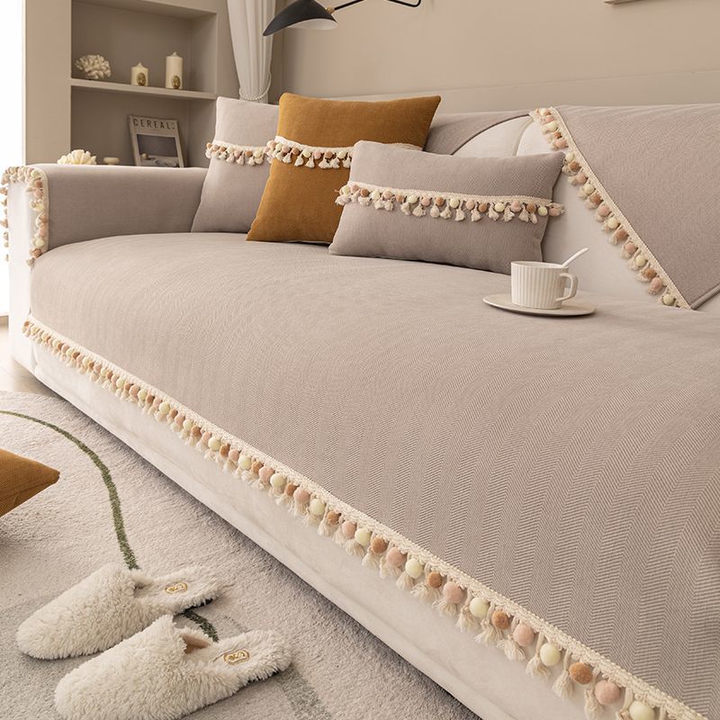 Sofa Cover Thicken Plush Non-Slip Couch Cushion for Living Room Soft Universal Sofa Cover Back Towel Sectional Sofa Mat