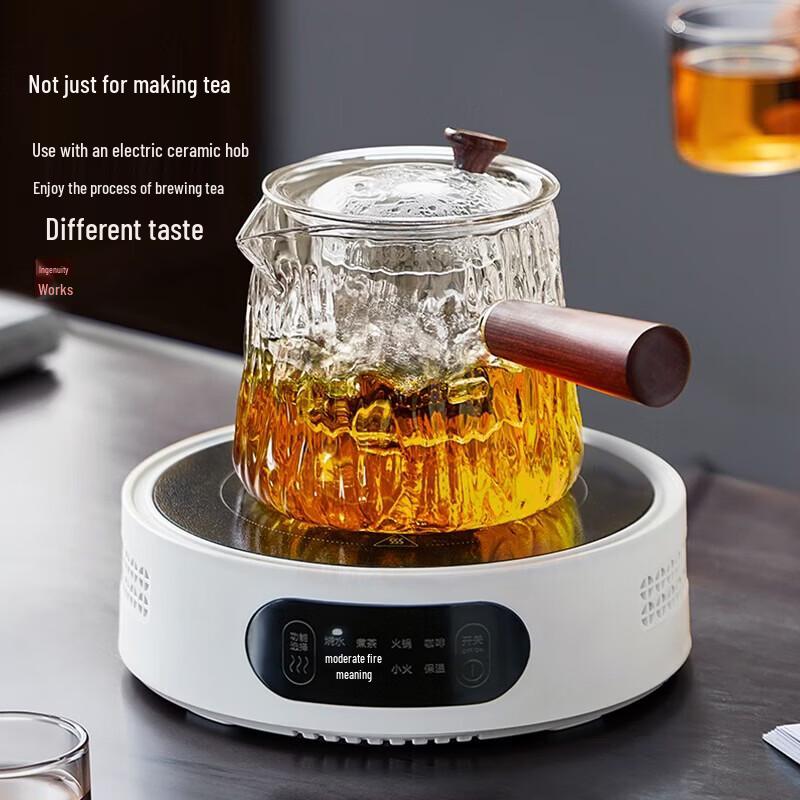 YIHUTEA Glass Side Handle Teapot