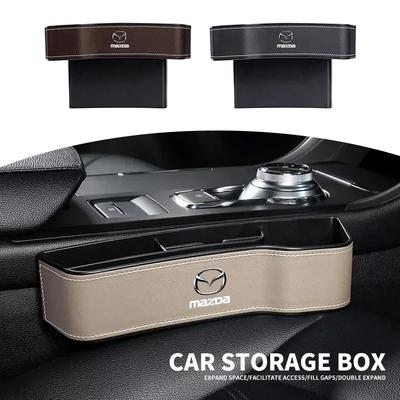 Multifunctional Leather Seat Crevice Storage Box For Mazda 6 3 2 CX5 CX7 CX3 CX50 CX4 CX6 CX9 CX30 Atenza Biante BT-5 Demio MX-5