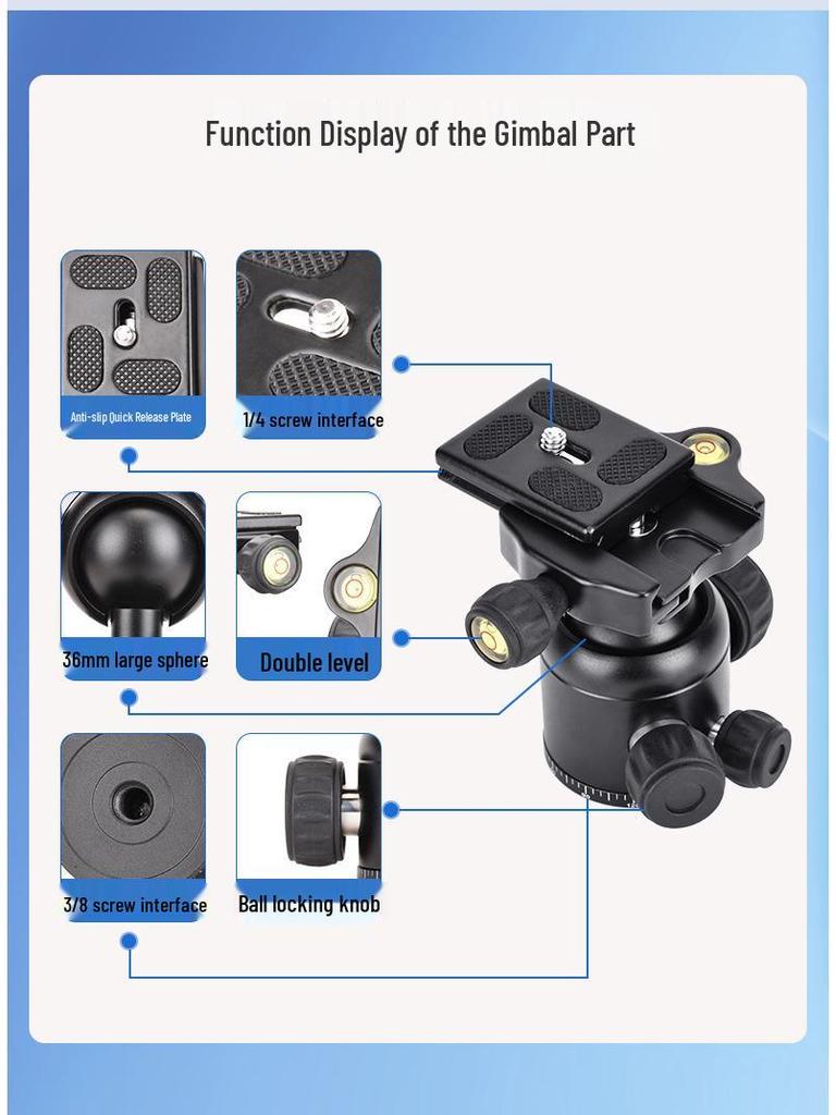 8 Lightweight Era Q330 Portable Tripod for DSLR, Mirrorless, Phone - Ideal for Photography & Videography Outdoors