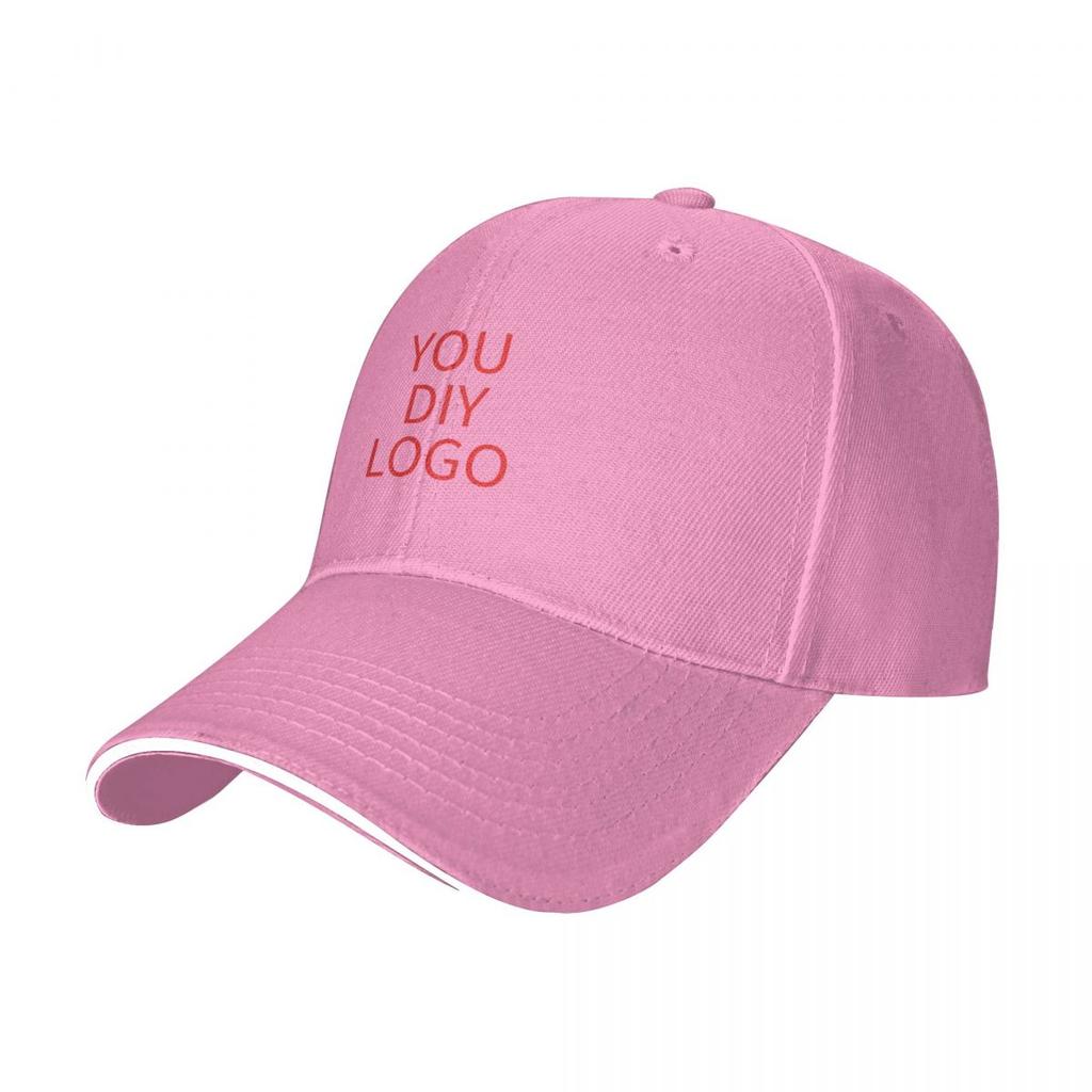 YOUR Design DIY Baseball Cap Hip Hop Customized Logo Sandwich Hats Unisex Adjustable Hats Cap Outdoor