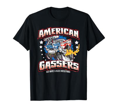 Gasser Hot Rod American Classic Car Horsepower T-Shirt