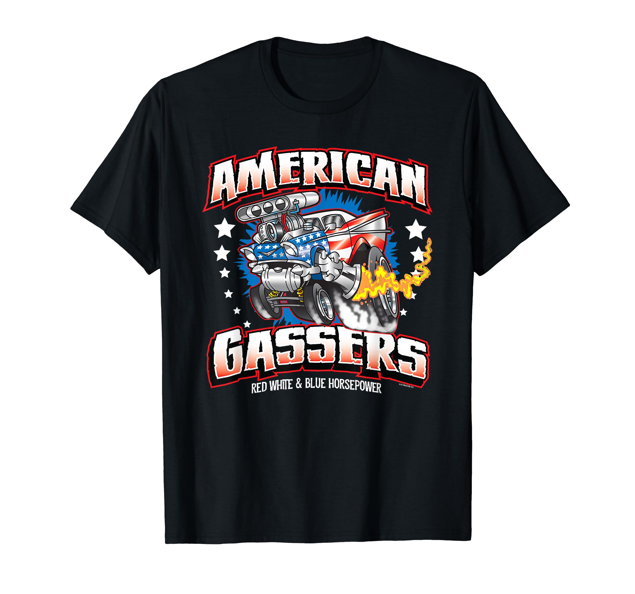 Футболка с принтом Gasser Hot Rod Американская Классическая Машина Лошадиные Силы
