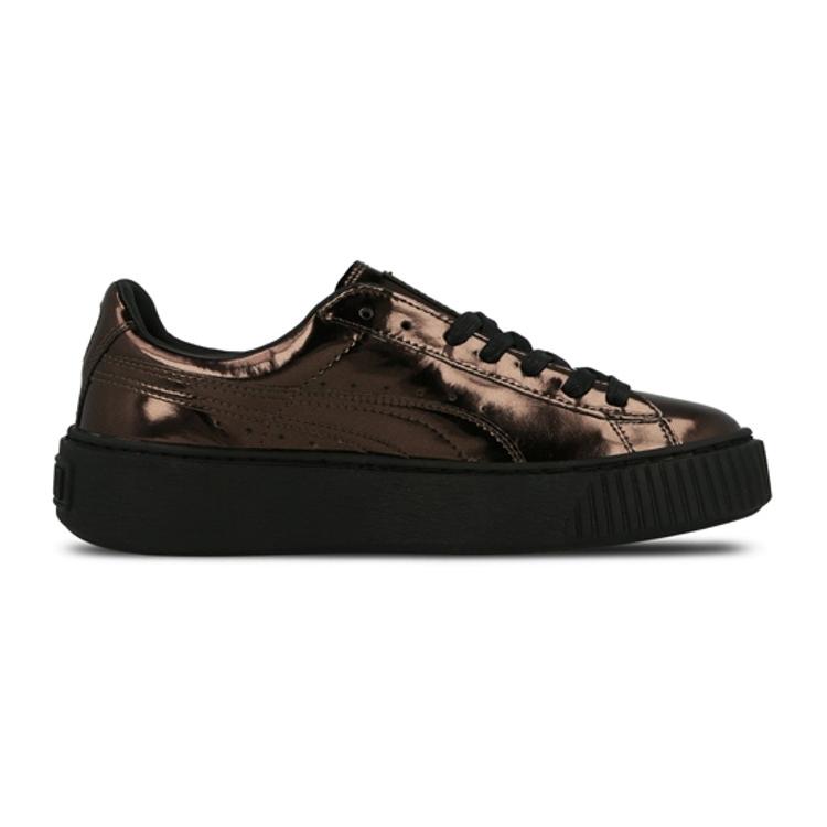 PUMA Basket Platform Metallic Bronze Womens 362339-03