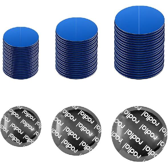 90PCS Tire Repair Patch, 32mm 42mm 58mm Natural Rubber Tyre Puncture Repair Patch Kit, Automotive Round Tubeless Patches Fast Repair Tool for Car 60pcs