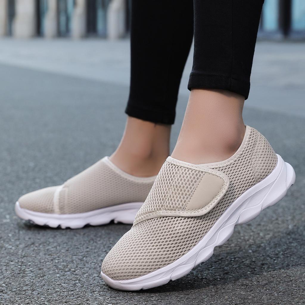 Large size mesh breathable casual shoes flat single shoes lightweight comfortable shoes casual shoes