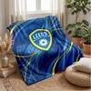 Coperta in Flanella con Stampa Leeds United, Morbida Calda Leggera Coperta da Divano Letto Campeggio