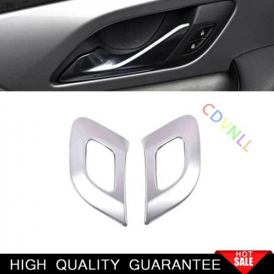For Chevrolet Blazer 2019-2021 Matte Silver Console Inner Door Handle Frame Trim