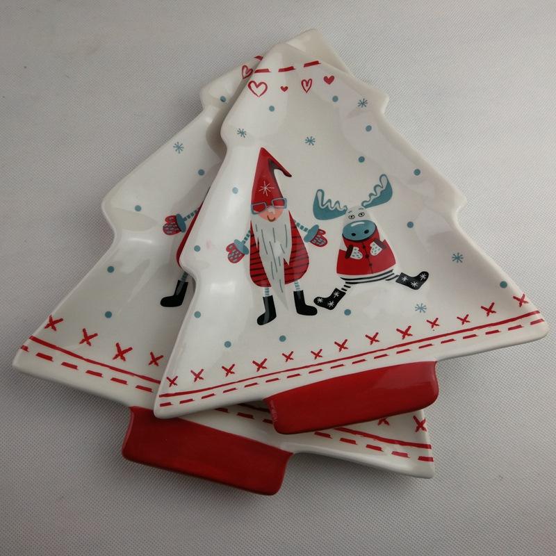 Ceramic Christmas tableware, snowman-shaped milk jug, relief 3D dish, husband plate, coffee mug, Christmas gift.