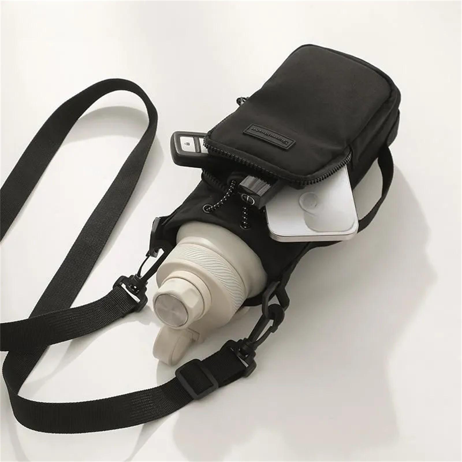 

Мужская сумка-мессенджер, сумка через плечо, парусиновая сумка через плечо, сумка-портфель One Size чёрный