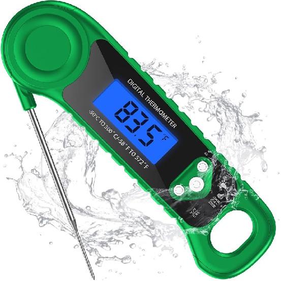 Meat Thermometer Digital, Instant Read Food Thermometer for Cooking Deep Fry BBQ Oven Grill Smoker Roast and Candy Thermometer, Stocking Stuffers