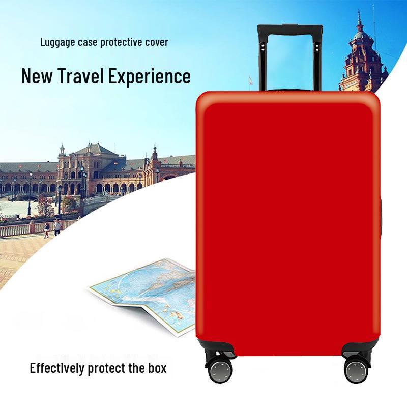 Solid Color Removable Luggage Protector with Logo Option and Buckles