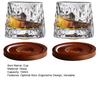 Ribbed Glass Drinking Cup Easy To Clean Dishwasher Safe Drinking Glasses Wine Dessert Containers Tableware