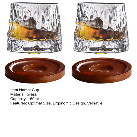 Ribbed Glass Drinking Cup Easy To Clean Dishwasher Safe Drinking Glasses Wine Dessert Containers Tableware