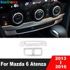 Pro Mazda 6 M6 Atenza 2013-2016 Matný kryt výdechu zadní klimatizace vozu, ozdobný panel středové konzole, vnitřní příslušenství
