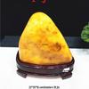 Yellow Dragon Jade Decorative Stone: Feng Shui Ornament for Home Entrance